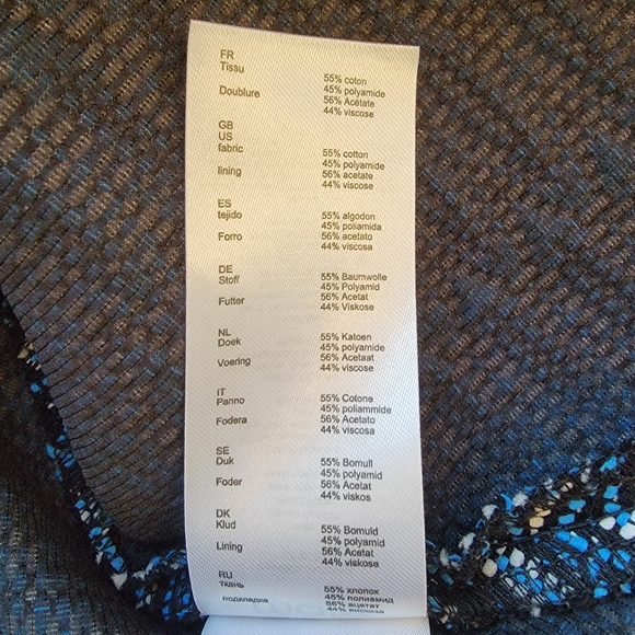 🌟 HOST PICK Maje blue jacquard dress Size 1 - Picture 8 of 13